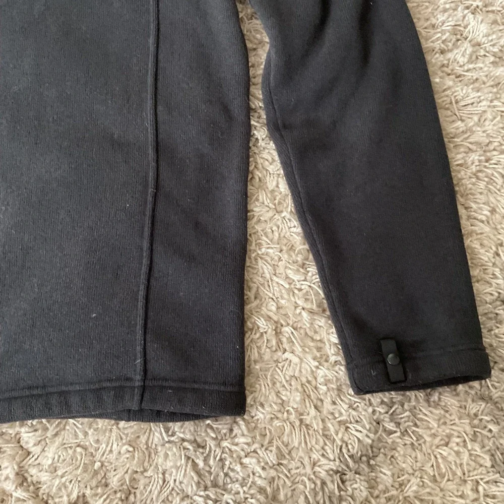 The North Face Mens Black Full Zip Fleece Jacket Medium Sweater Knit Coat 1508